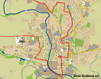 Podrobn mapka prjezdu Dvorem Krlov